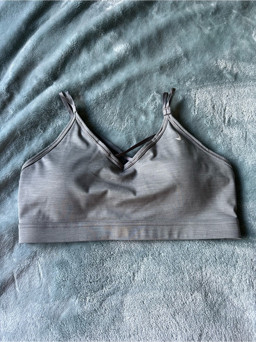 Gray Nike Sports Bra